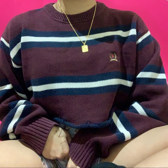 Tommy Hilfiger Sweaters - cropped vtg tomy hilfiger sweater ✧